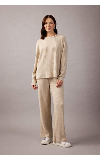 DeFactoFit Traditional İspanyol Paça Fitilli Kaşkorse Pantolon