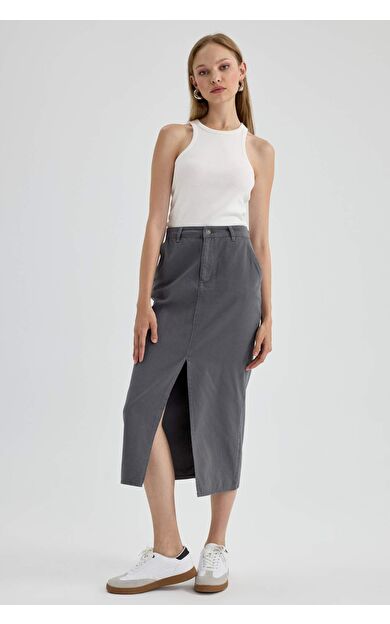 DeFacto Gabardin Maxi Etek