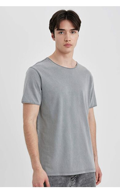 DeFactoFit Regular Fit Bisiklet Yaka Ksıa Kollu Tişört