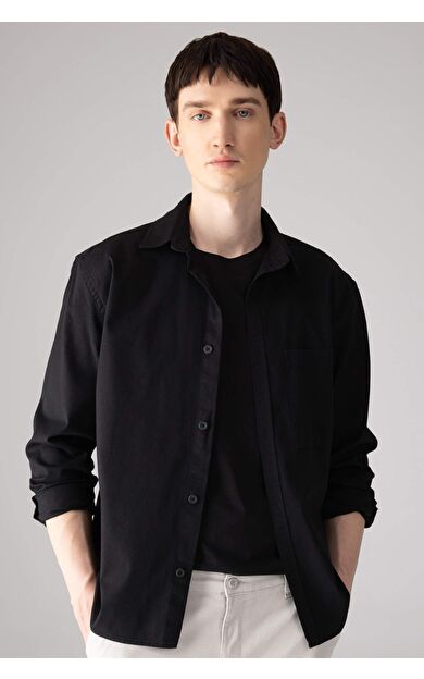 DeFactoFit Relax Fit Polo Yaka Gömlek