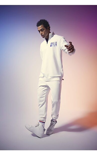 DeFacto NBA Los Angeles Lakers Standart Fit Kalın Sweatshirt Kumaşı Jogger