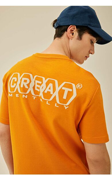 DeFacto Regular Fit Bisiklet Yaka Baskılı Tişört