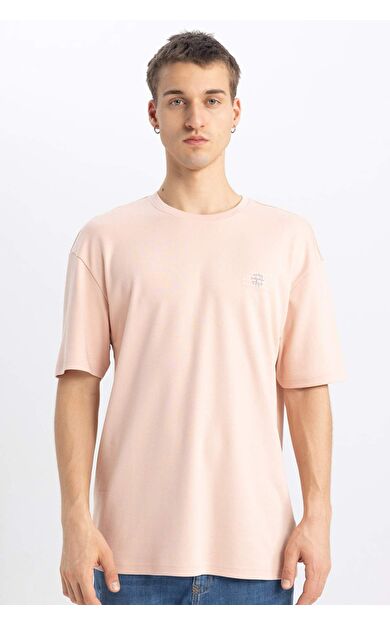 DeFactoFit Comfort Fit Bisiklet Yaka Baskılı Tişört B4288AX24SPPN188