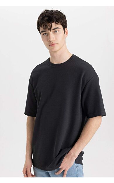 DeFactoFit Comfort Fit Bisiklet Yaka Kısa Kollu Tişört B4444AX24SPAR231