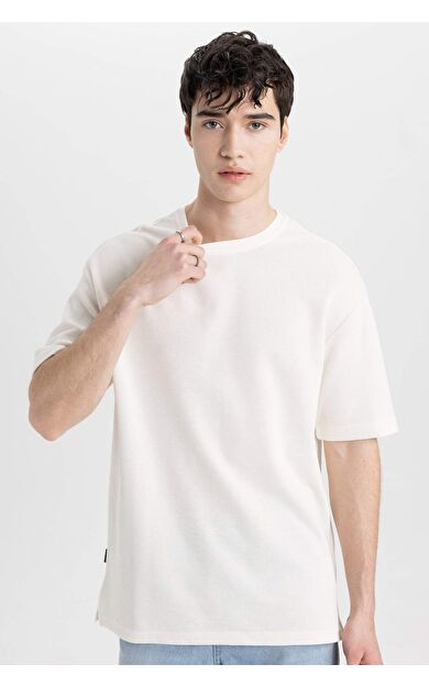 DeFactoFit Comfort Fit Bisiklet Yaka Tişört B4444AX24SPBG714