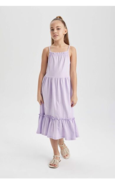 DeFactoFit Kız Çocuk Askılı Elbise