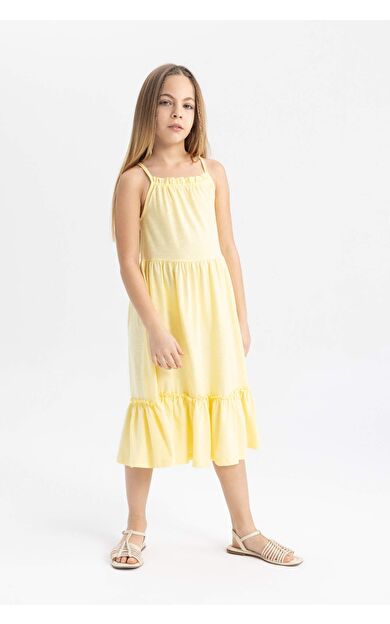 DeFacto Kız Çocuk Askılı Elbise