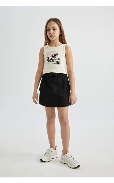 DeFactoFit Kız Çocuk Sweatshirt Kumaşı Etek