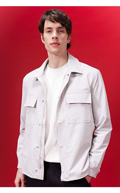 DeFactoFit Regular Fit Polo Yaka Gömlek Ceket B4515AX24SPGR259