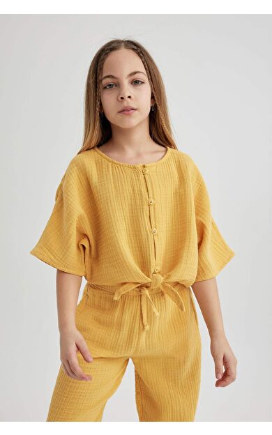 DeFactoFit Kız Çocuk Kısa Kollu Bluz B5062A824SMBG308