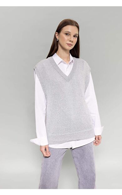 Regular Fit V Yaka Süveter