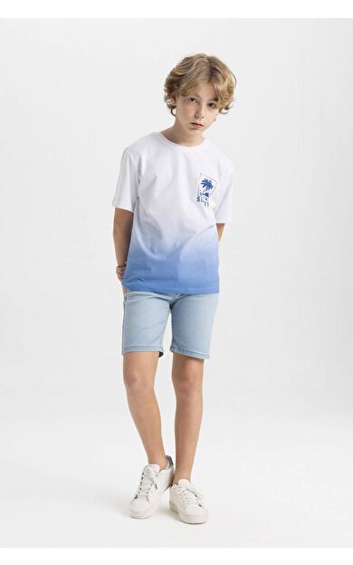 DeFactoFit Erkek Çocuk Jean Şort B5762A824SMNM39