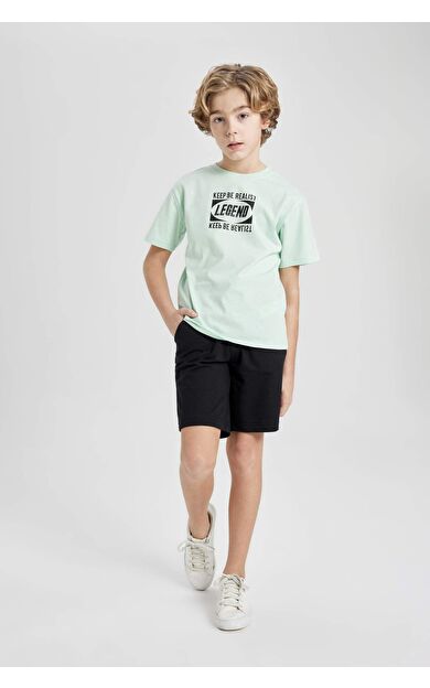 DeFactoFit Erkek Çocuk Regular Fit Basic Şort B5867A824SMBK27