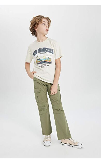 DeFactoFit Erkek Çocuk Jogger Gabardin Pantolon B5924A824SPKH373