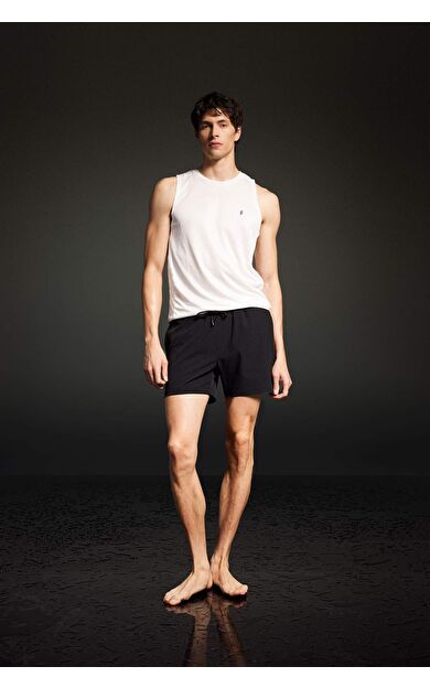 DeFactoFit Baskılı Esnek Dokulu Kısa Boy Deniz Şortu B5952AX24HSBK81