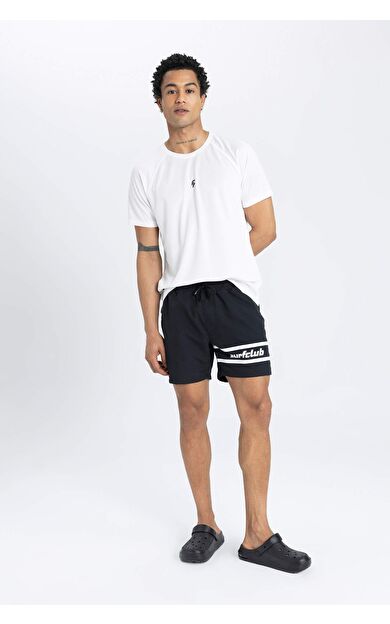 DeFactoFit Baskılı Kısa Boy Deniz Şortu B5990AX24HSBK81