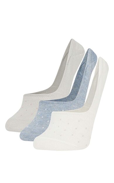 DeFactoFit Kadın 3'lü Pamuklu Babet Çorap B6065AXNSKR1