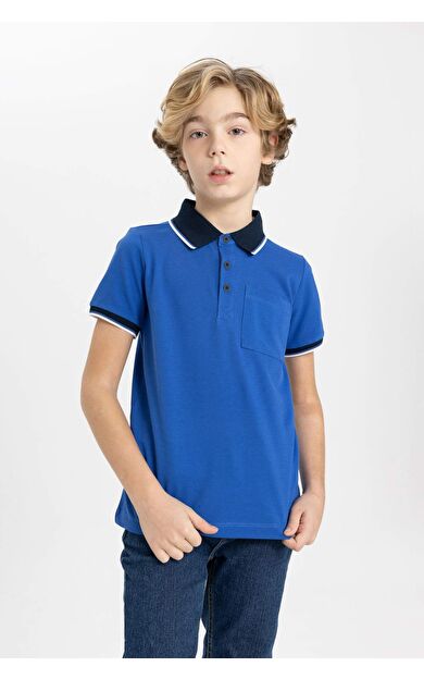 DeFactoFit Erkek Çocuk Pike Kısa Kollu Polo Tişört B6830A824SMBE751