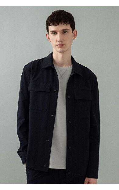 DeFactoFit Regular Fit Polo Yaka Gömlek Ceket B7396AX24SPNV106