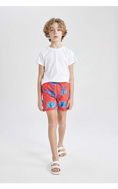 DeFacto Erkek Çocuk Desenli Deniz Şortu B7437A824HSRD56