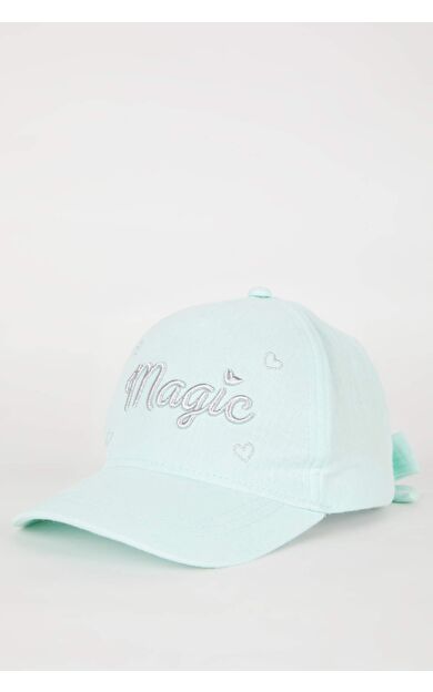 DeFactoFit Kız Çocuk Baskılı Gabardin Beyzbol Basketbol Şapkası