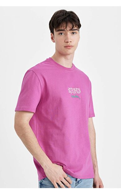 DeFactoFit Keith Haring Regular Fit Bisiklet Yaka Baskılı Tişört