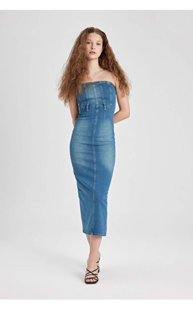 DeFactoFit Jean Maxi Elbise