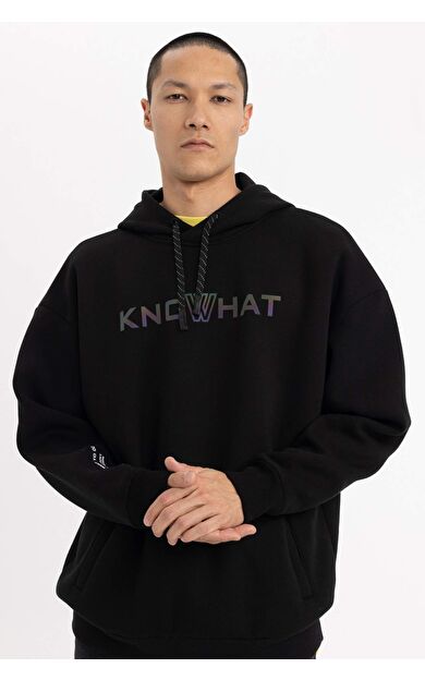 DeFacto Oversize Fit Kapüşonlu Sweatshirt