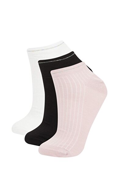 DeFactoFit Kadın 3'lü Pamuklu Uzun Spor Çorap