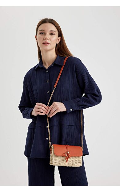 DeFactoFit Kadın Hasır Çapraz Çanta