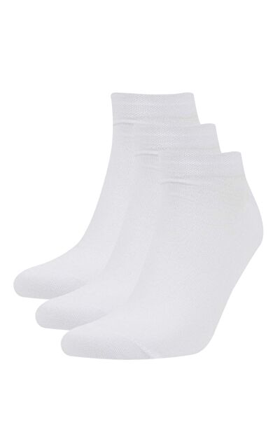 DeFactoFit Erkek Dikişsiz 3'lü Bambu Patik Çorap
