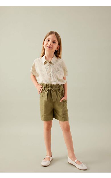 DeFactoFit Kız Çocuk Paperbag Şort C0266A824SMKH462