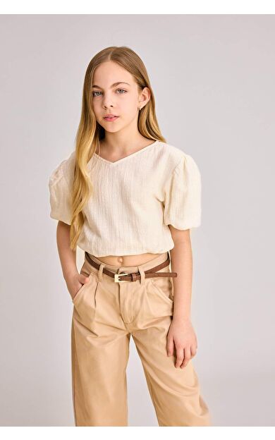 DeFactoFit Kız Çocuk Kısa Kollu Bluz C0463A824SMER115