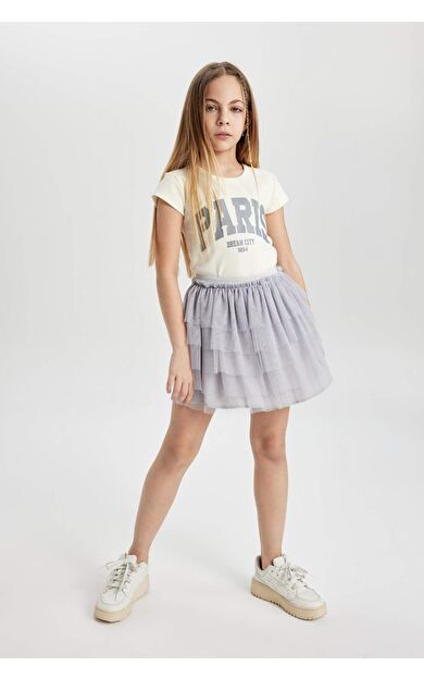 DeFactoFit Kız Çocuk Esnek Belli Tütü Etek