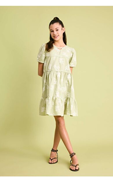 DeFactoFit Regular Fit Pamuklu Kısa Kollu Elbise