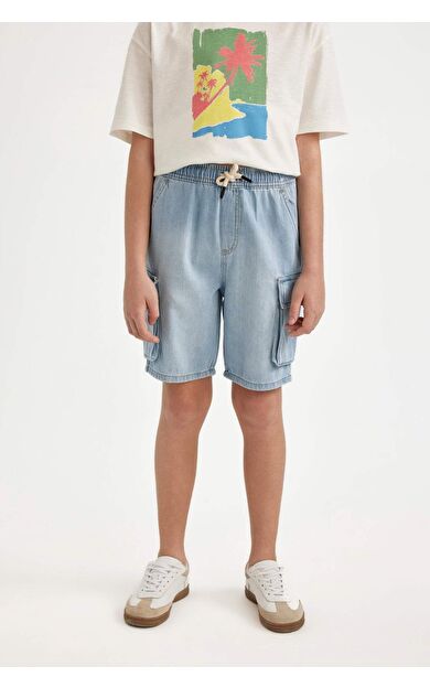 DeFactoFit Erkek Çocuk Jean Şort C0578A824HSNM39