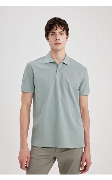 DeFactoFit New Regular Fit Kısa Kollu Polo Tişört C1293AX24SPGR488