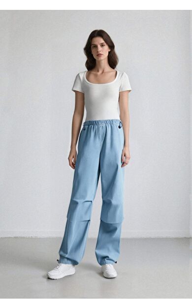 DeFactoFit Paraşüt Yüksek Bel Bilek Boy Jean Pantolon