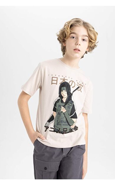 DeFactoFit Erkek Çocuk Regular Fit Bisiklet Yaka Baskılı Kısa Kollu Tişört C1922A824SMBG778