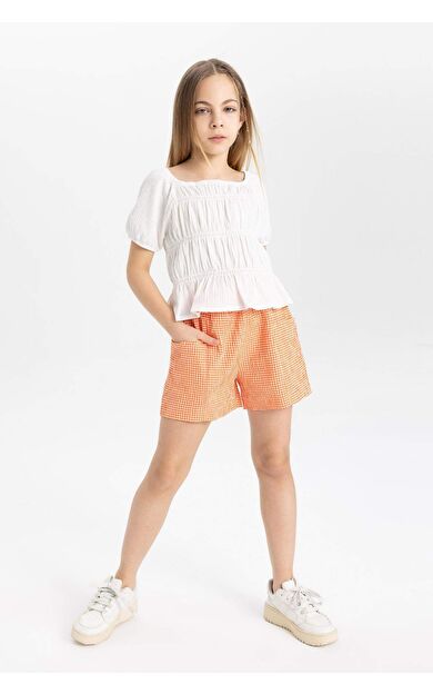 DeFactoFit Kız Çocuk Paperbag Şort C2314A824SMOG466