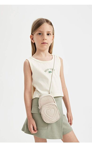 DeFactoFit Kız Çocuk Kanvas Telefon Çantası