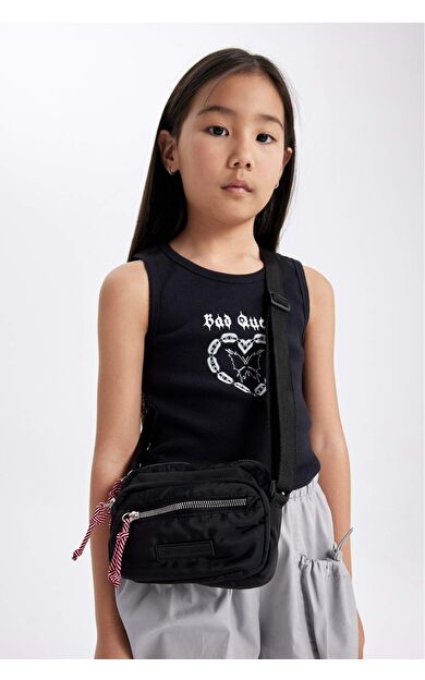 DeFactoFit Kız Çocuk Twill Çapraz Çanta