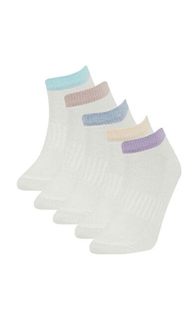 DeFactoFit Kız Çocuk 5'li Pamuklu Patik Çorap C2944A8NSWT1