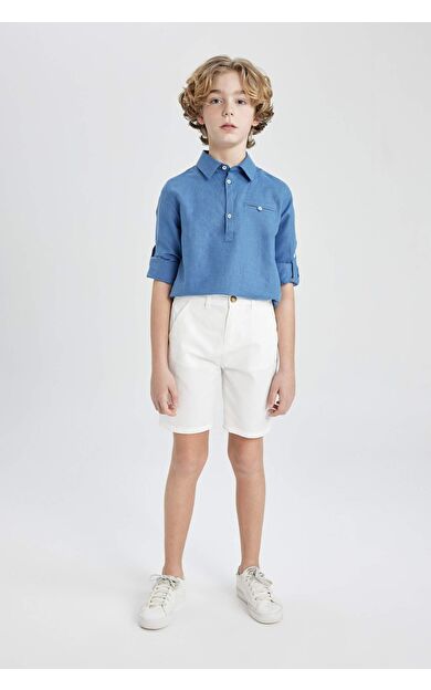DeFactoFit Erkek Çocuk Regular Fit Gabardin Şort C2955A824SMWT32