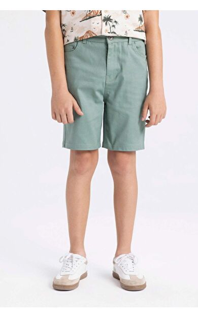 DeFactoFit Erkek Çocuk Regular Fit Gabardin Şort C3047A824SMGN1063