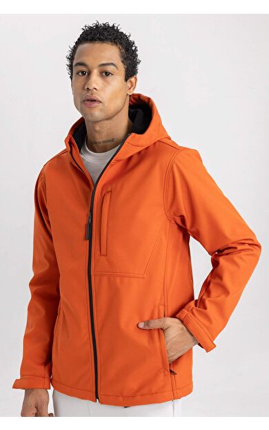 DeFacto Su İtici Regular Fit Kapüşonlu Ceket Softshell Mont