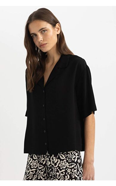 DeFacto Boxy Fit Kısa Kollu Gömlek