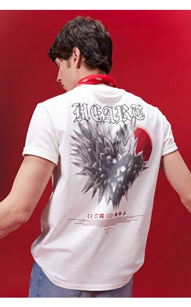 DeFactoFit Regular Fit Bisiklet Yaka Baskılı Kısa Kollu Tişört C3466AX24SPER105