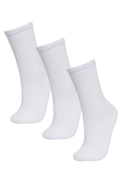 DeFactoFit Erkek Çocuk 3'lü Pamuklu Uzun Çorap