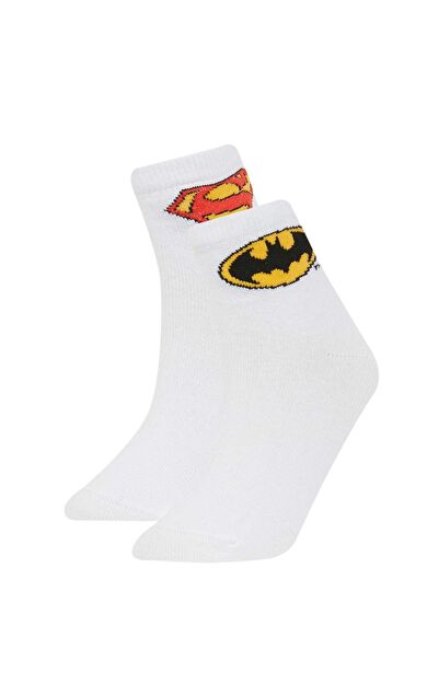 DeFactoFit Erkek Çocuk Justice League 3'lü Pamuklu Uzun Çorap